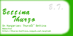 bettina thurzo business card